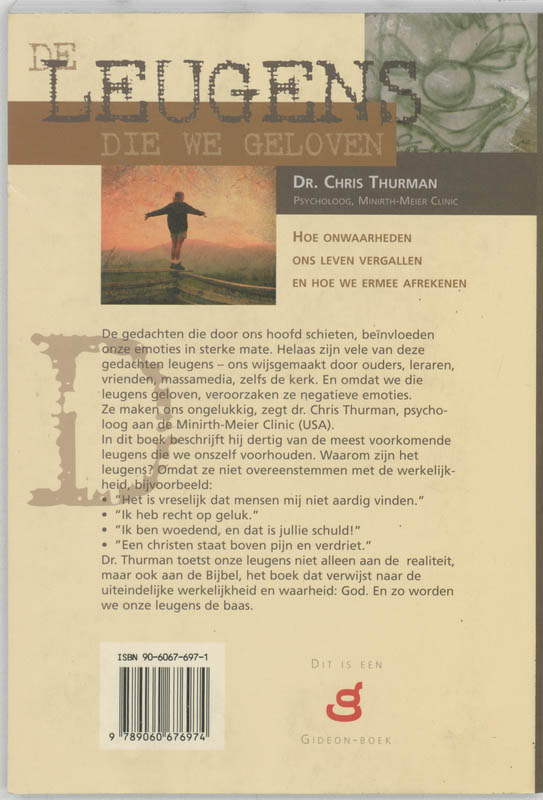 Achterkant van De leugens die we geloven