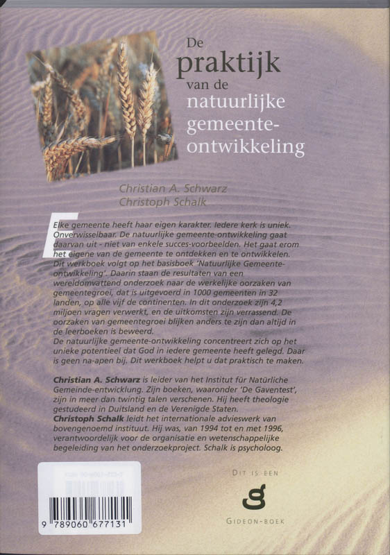 Achterkant van De praktijk van de natuurlijke gemeente-ontwikkeling