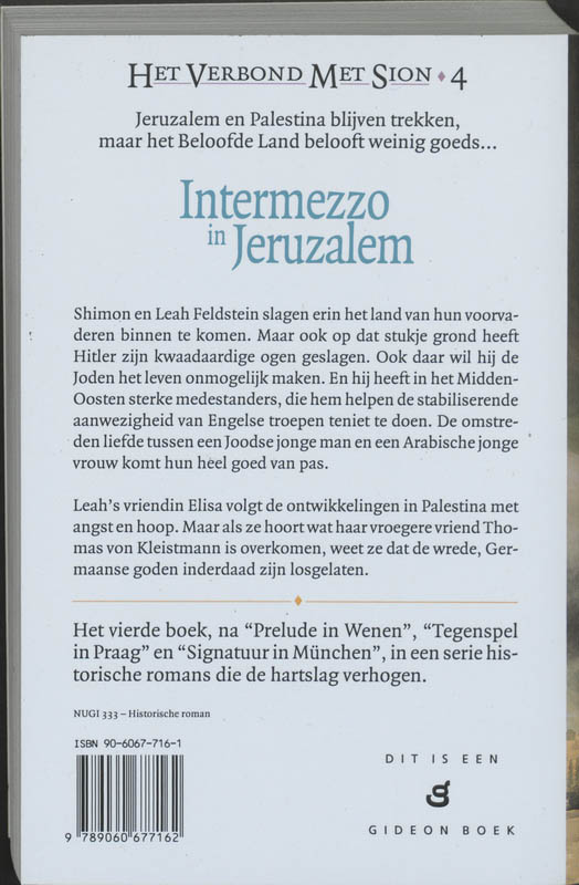 Achterkant van 4 Intermezzo in Jeruzalem