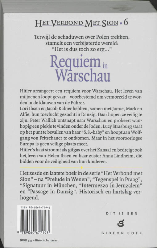 Achterkant van 6 Requiem in Warschau