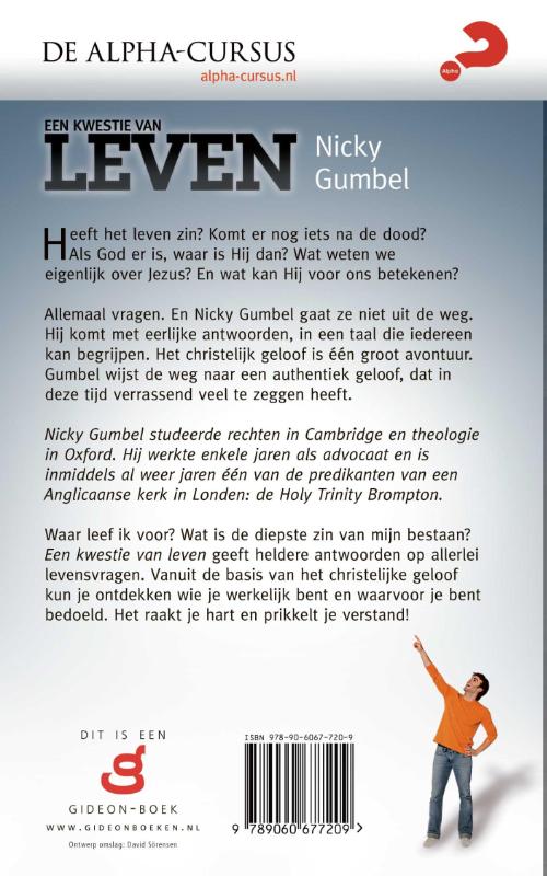 Achterkant van Een kwestie van leven
