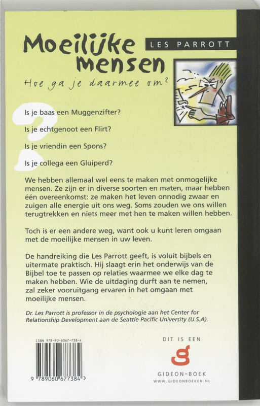 Achterkant van Moeilijke mensen