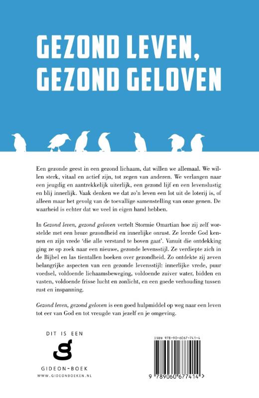 Achterkant van Gezond leven, gezond geloven