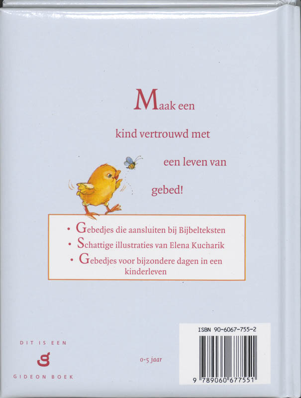 Achterkant van Gebeden voor kleine schatjes