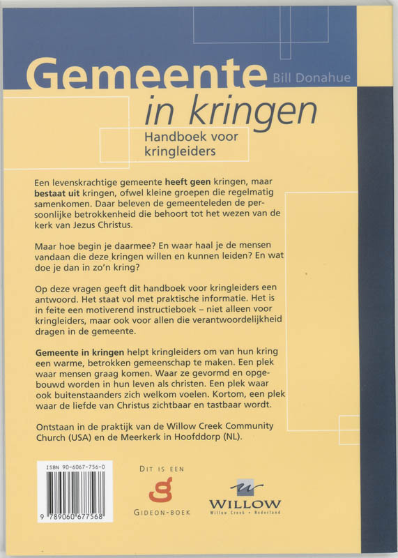 Achterkant van Gemeente in kringen
