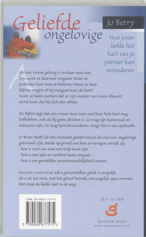 Achterkant van Geliefde ongelovige