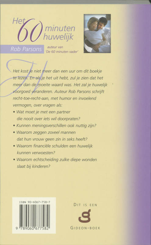 Achterkant van Het 60-minuten huwelijk