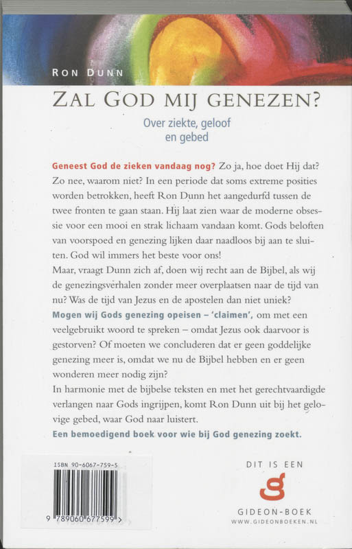 Achterkant van Zal God mij genezen
