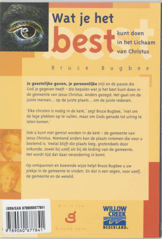 Achterkant van Wat je het best kunt doen in het lichaam van Christus
