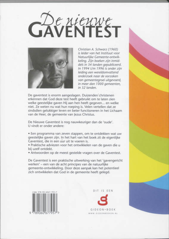 Achterkant van De nieuwe gaventest