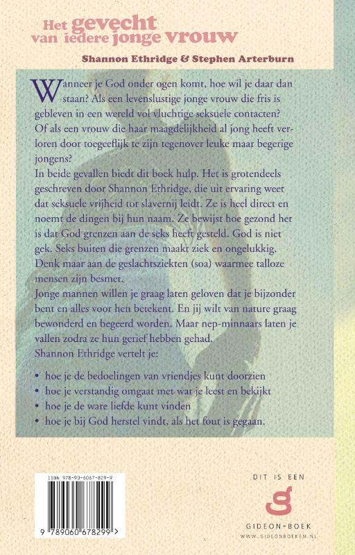 Achterkant van Het gevecht van iedere jonge vrouw