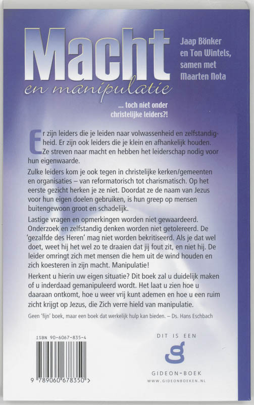 Achterkant van Macht en manipulatie
