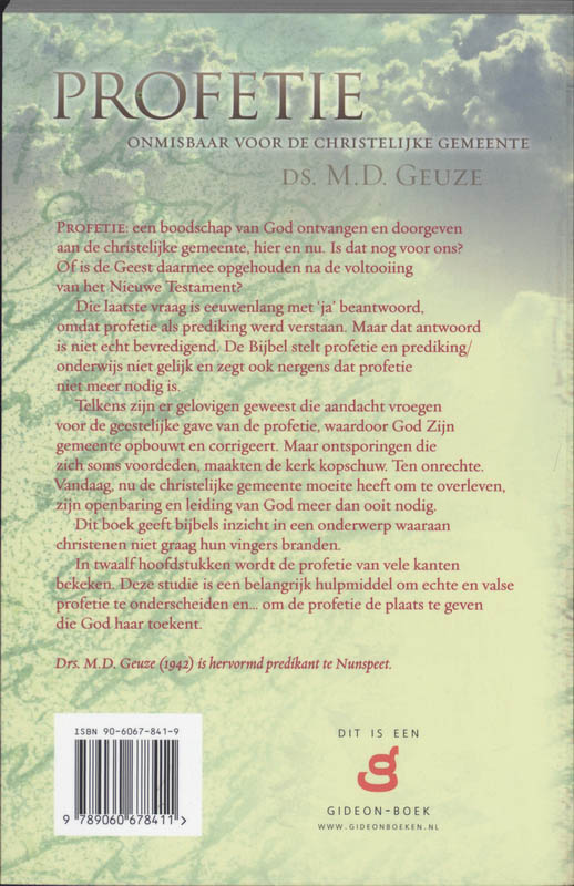 Achterkant van Profetie