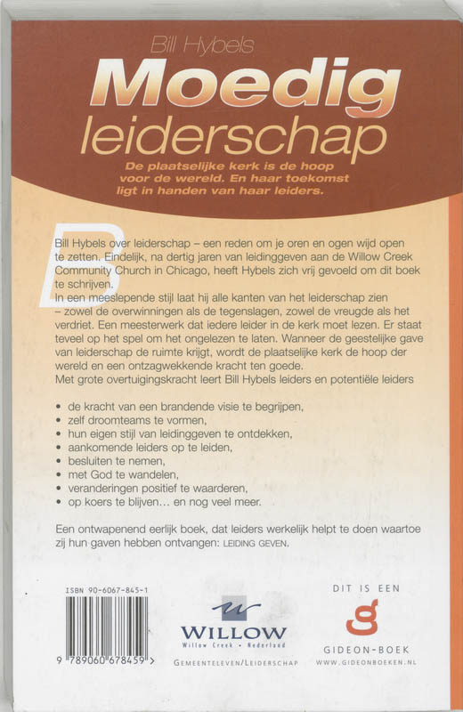 Achterkant van Moedig leiderschap