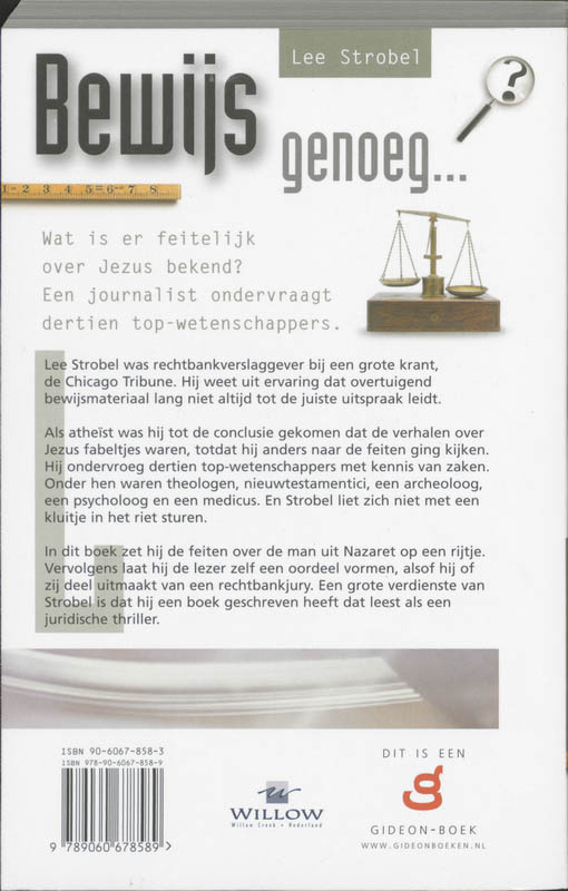 Achterkant van Bewijs genoeg...