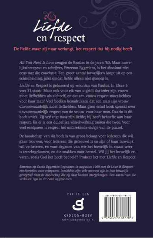 Achterkant van Liefde en respect