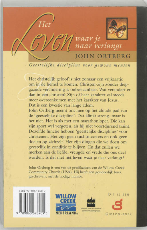 Achterkant van Het leven waar je naar verlangt