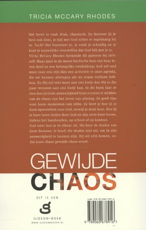 Achterkant van Gewijde chaos