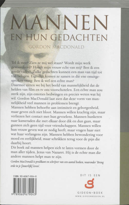 Achterkant van Mannen en hun gedachten