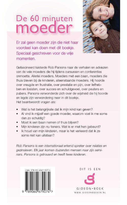 Achterkant van De 60 minuten moeder