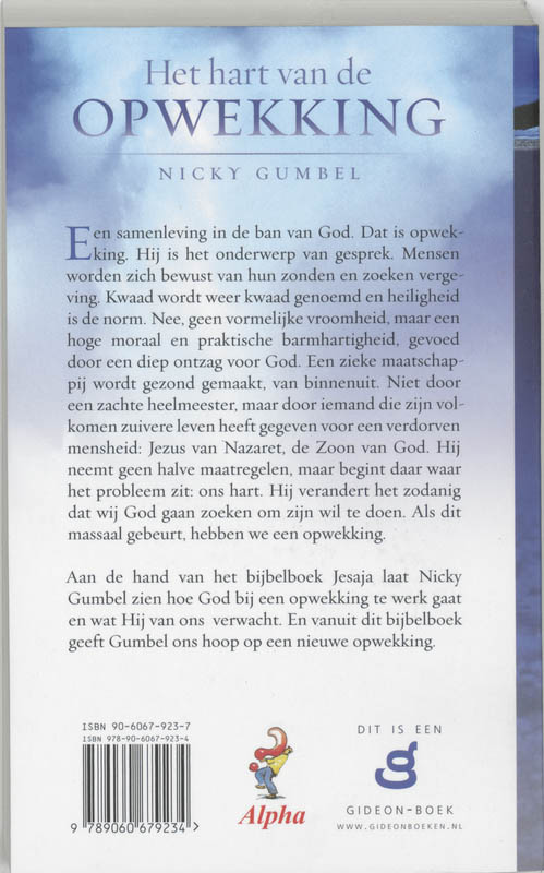 Achterkant van Het hart van de opwekking