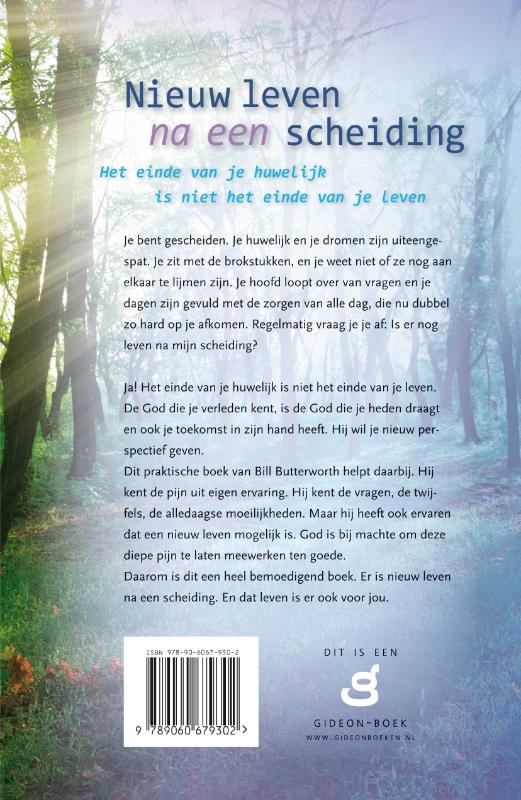 Achterkant van Nieuw leven na een scheiding