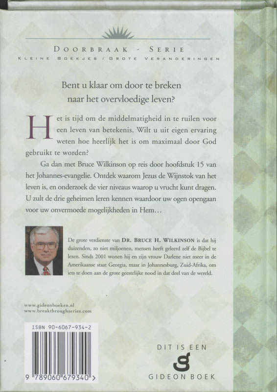 Achterkant van Geheimen van de wijnstok