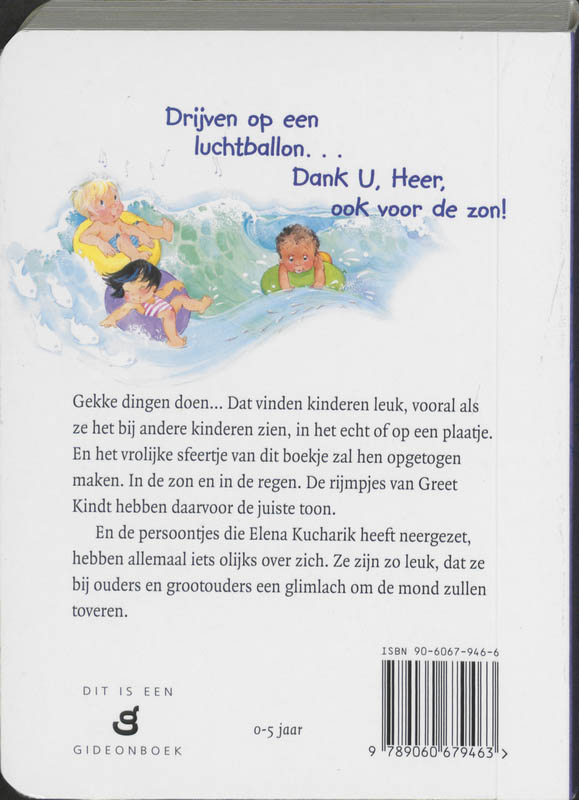 Achterkant van Zon en regen