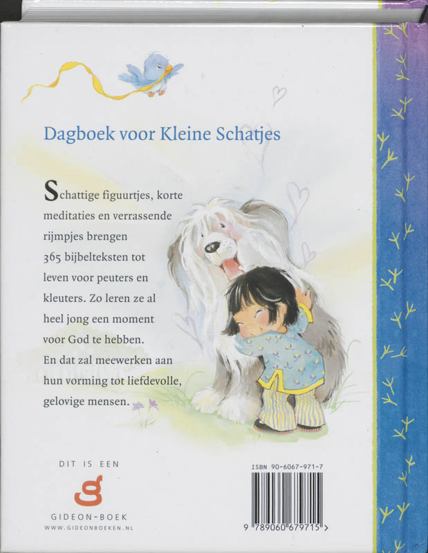 Achterkant van Dagboek voor kleine schatjes
