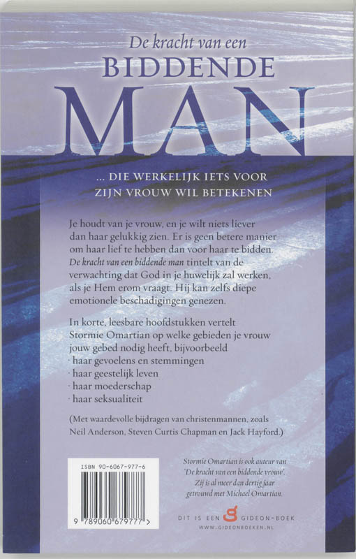 Achterkant van De kracht van een biddende man