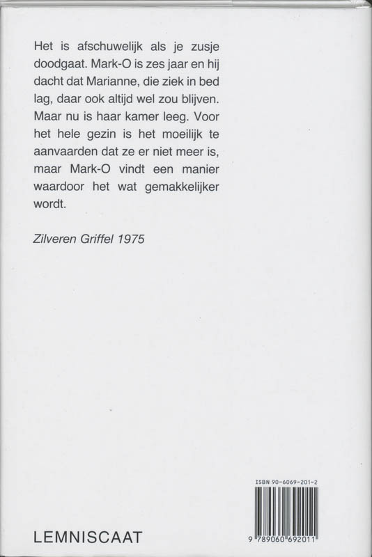 Achterkant van Vlinder voor Marianne