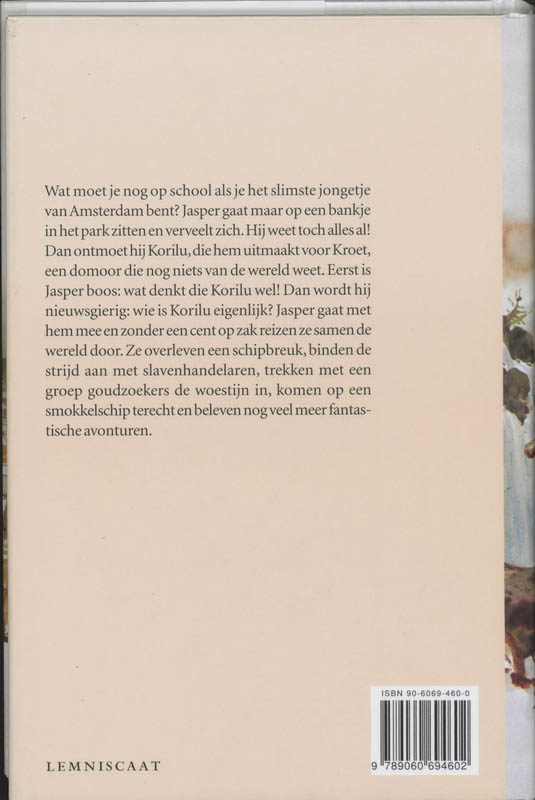 Achterkant van Zwerftocht met Korilu