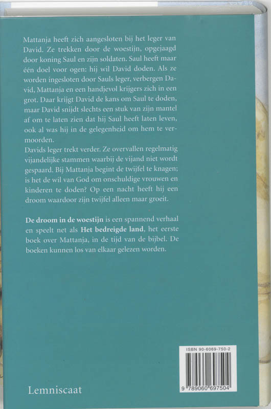 Achterkant van De droom in de woestijn