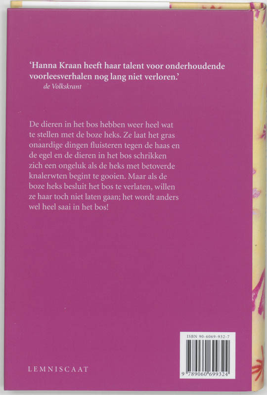 Achterkant van Bloemen voor de boze heks