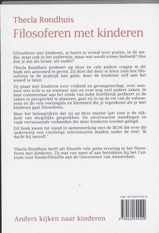 Achterkant van Filosoferen met kinderen