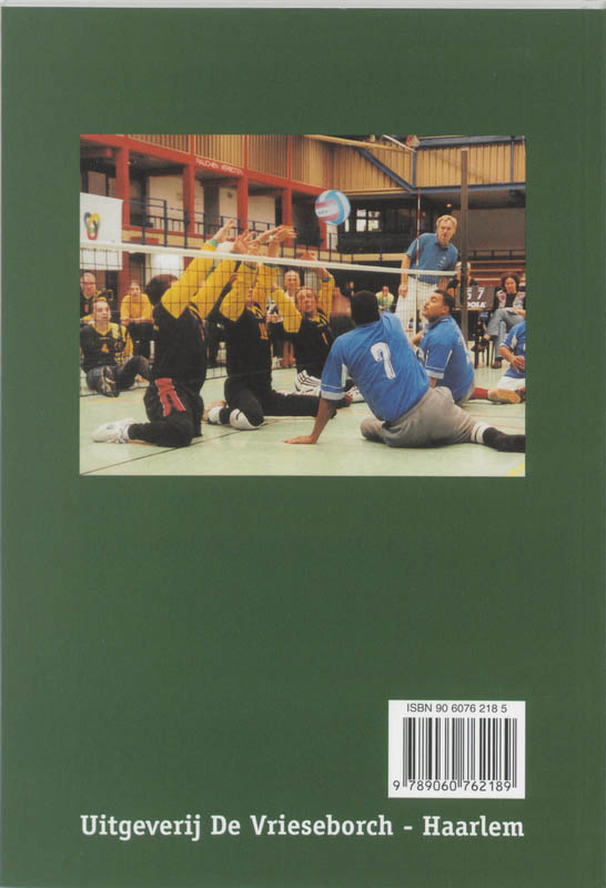 Achterkant van Zitvolleybal
