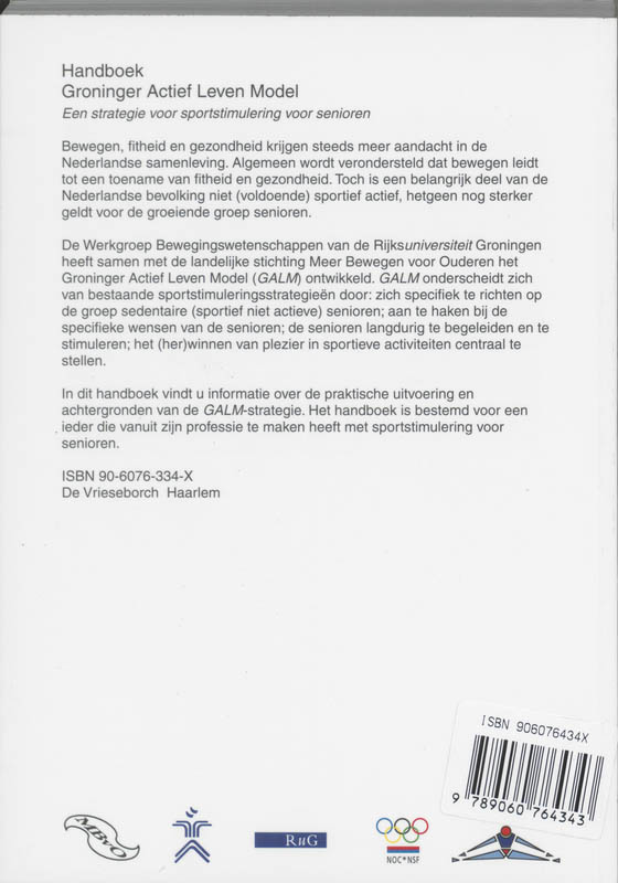 Achterkant van Groninger actief leven model
