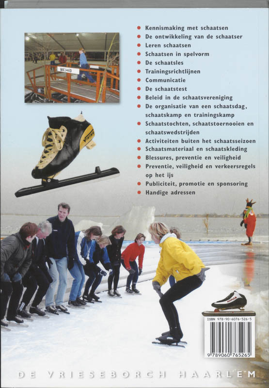Achterkant van Het complete schaatsboek voor jong en oud