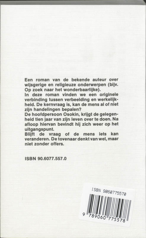 Achterkant van Het wonderlijke leven van Iwan Osokin