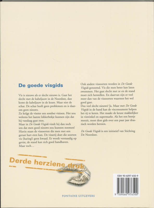 Achterkant van De goede visgids