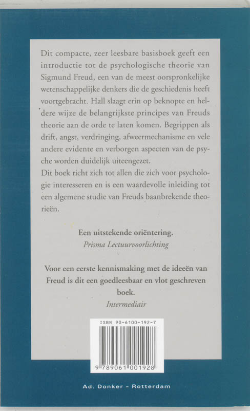Achterkant van De psychologie van Freud