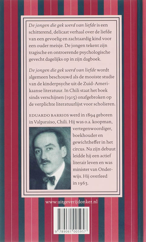 Achterkant van De jongen die gek werd van liefde