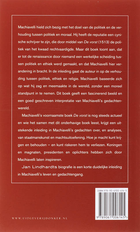 Achterkant van Machiavelli