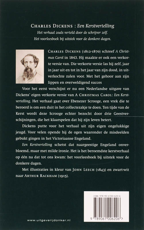 Achterkant van Een kerstvertelling