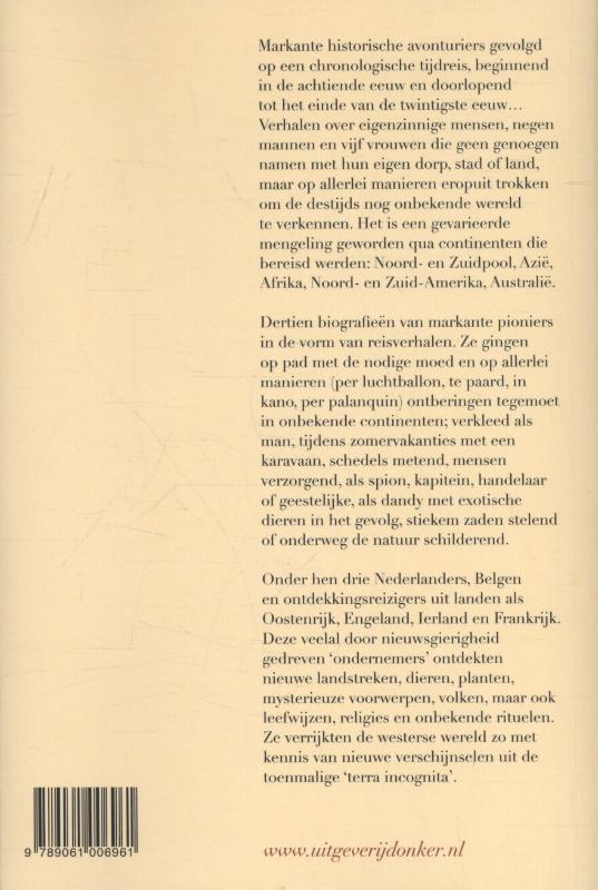 Achterkant van Markante reizigers