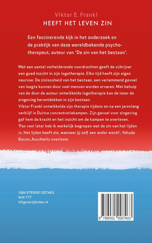 Achterkant van Heeft het leven zin