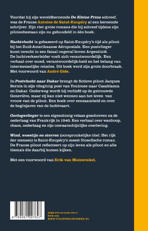 Achterkant van De grote romans