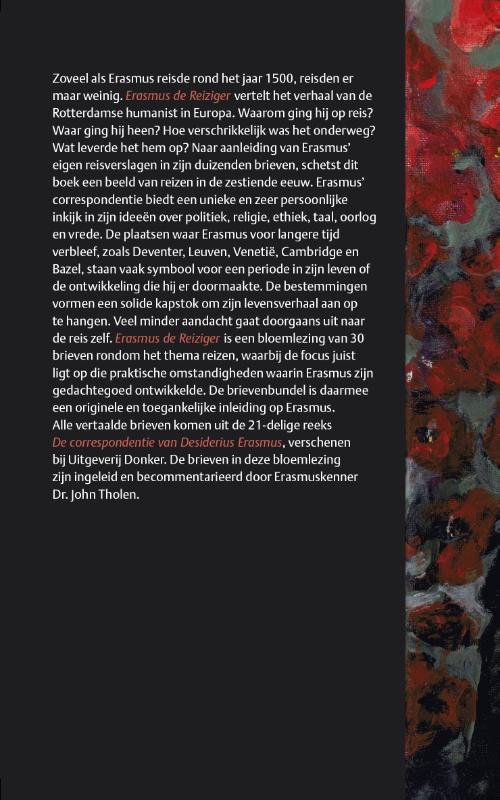 Achterkant van Erasmus de reiziger
