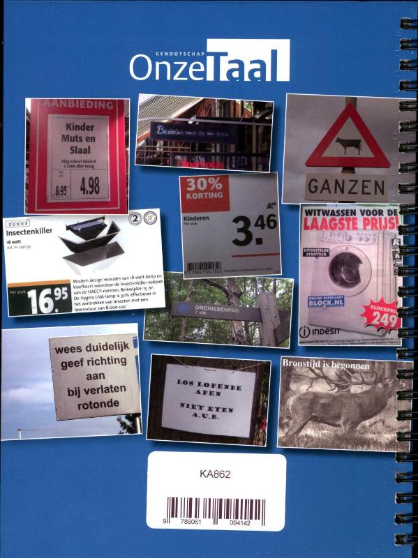 Achterkant van Agenda 2012