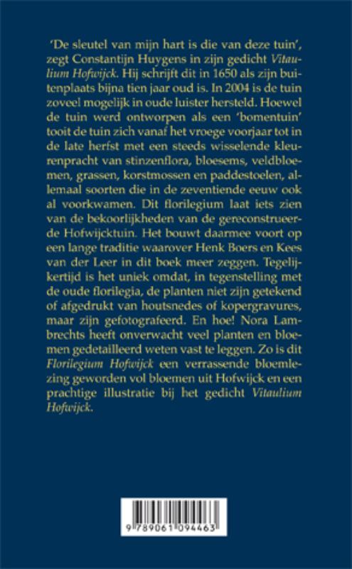Achterkant van Florilegium Hofwijck